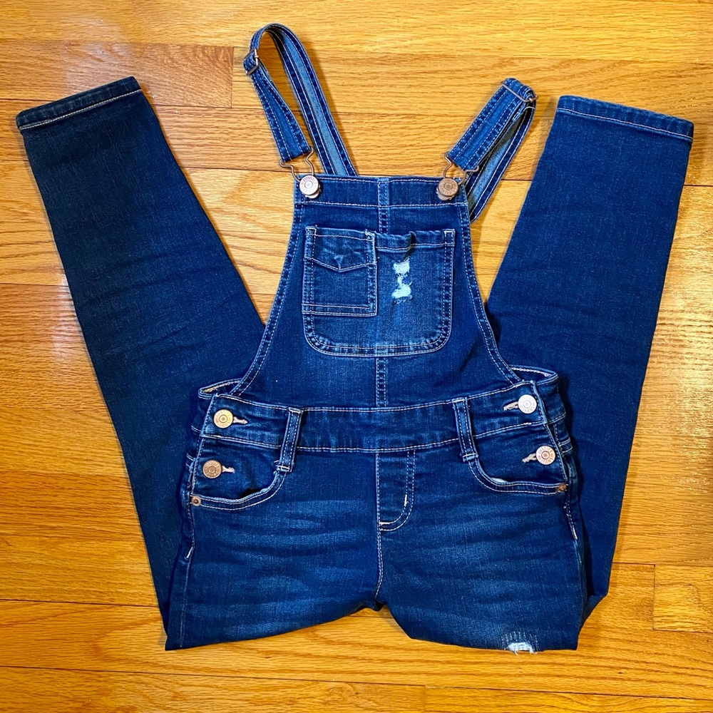 Justice Distressed Overalls